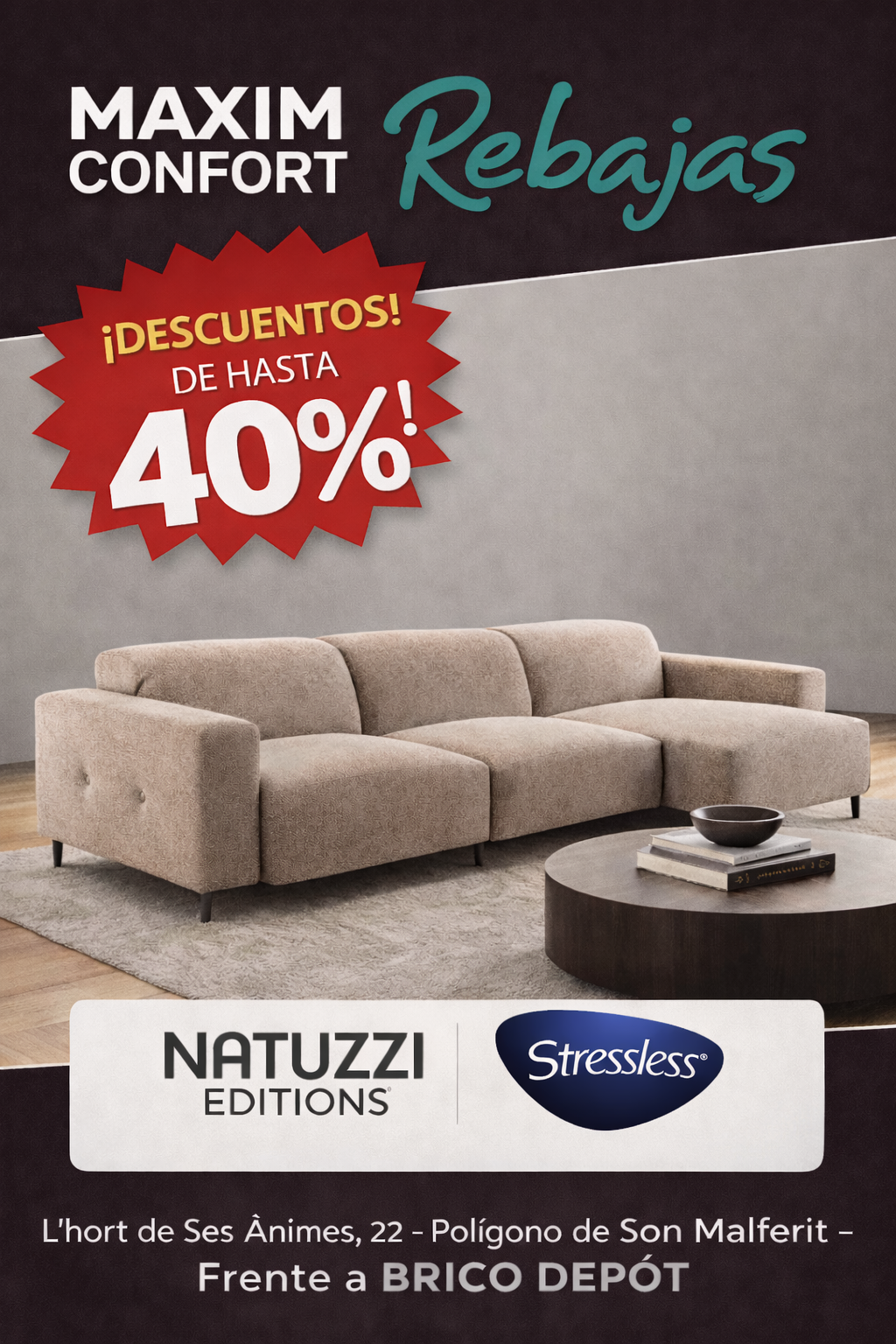 Temporada de rebajas - Maxim Confort